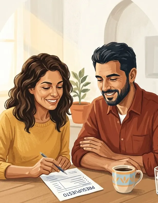 Ilustración de un paciente sonriente, dentista en Valdepeñas